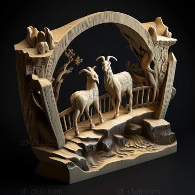 3D модель Игра St Goats On A Bridge (STL)